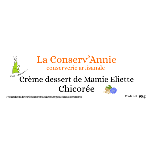 Crème dessert de Mamie Eliette – Chicoré – 90g