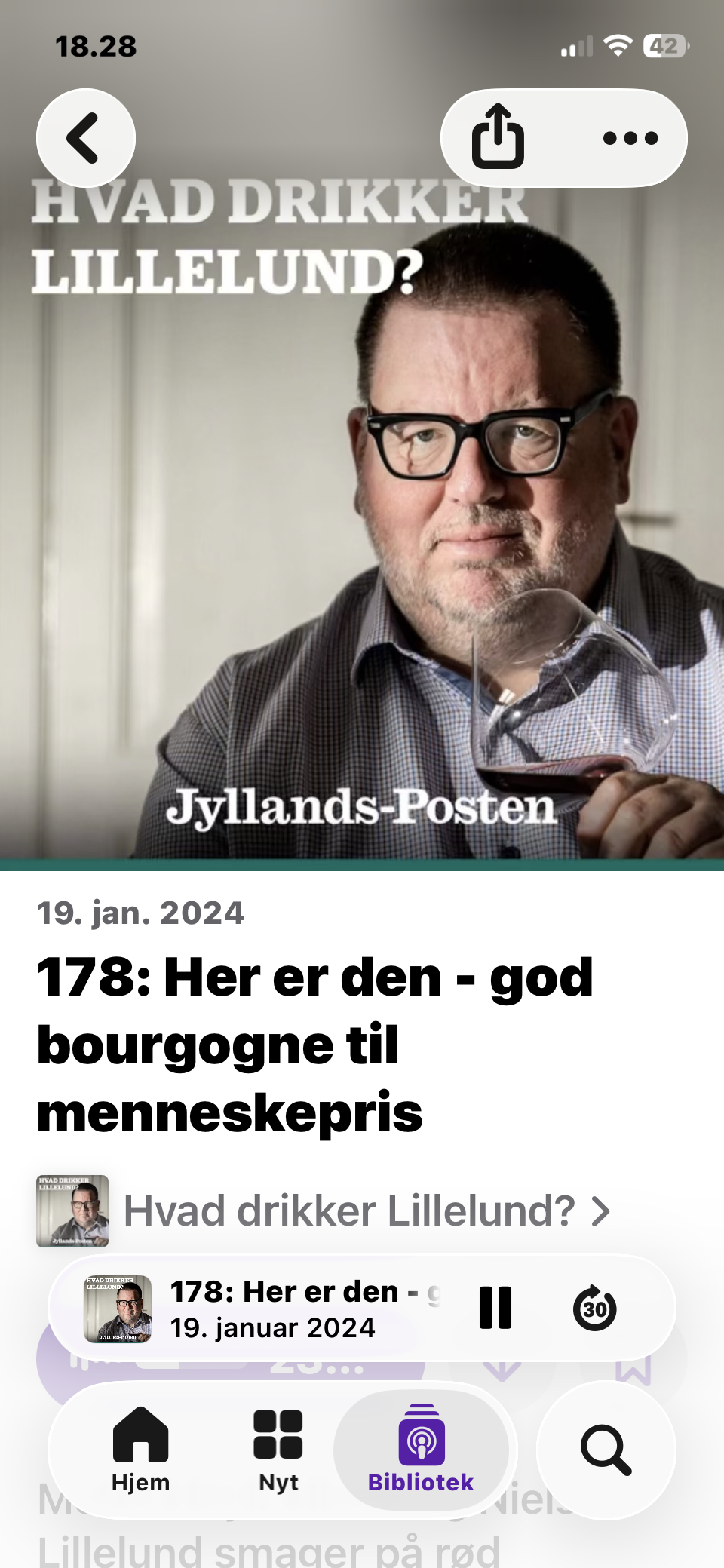 18.april 2026: København: Vindiktatoren i nostalgisk genhør med Lillelunds podcast afsnit 178 om Bourgogne 🍷