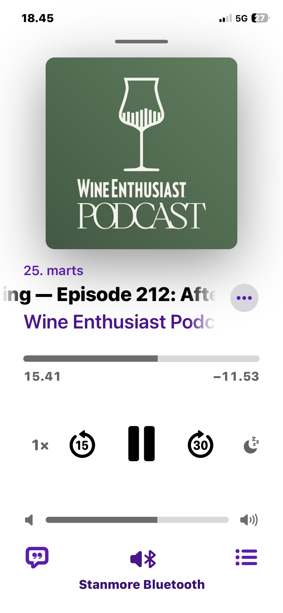 6.april 2026: København: Anbefaling: Wine Enthusiast Podcast afsnit 212 med Norah Jones 🍷🍾🎶