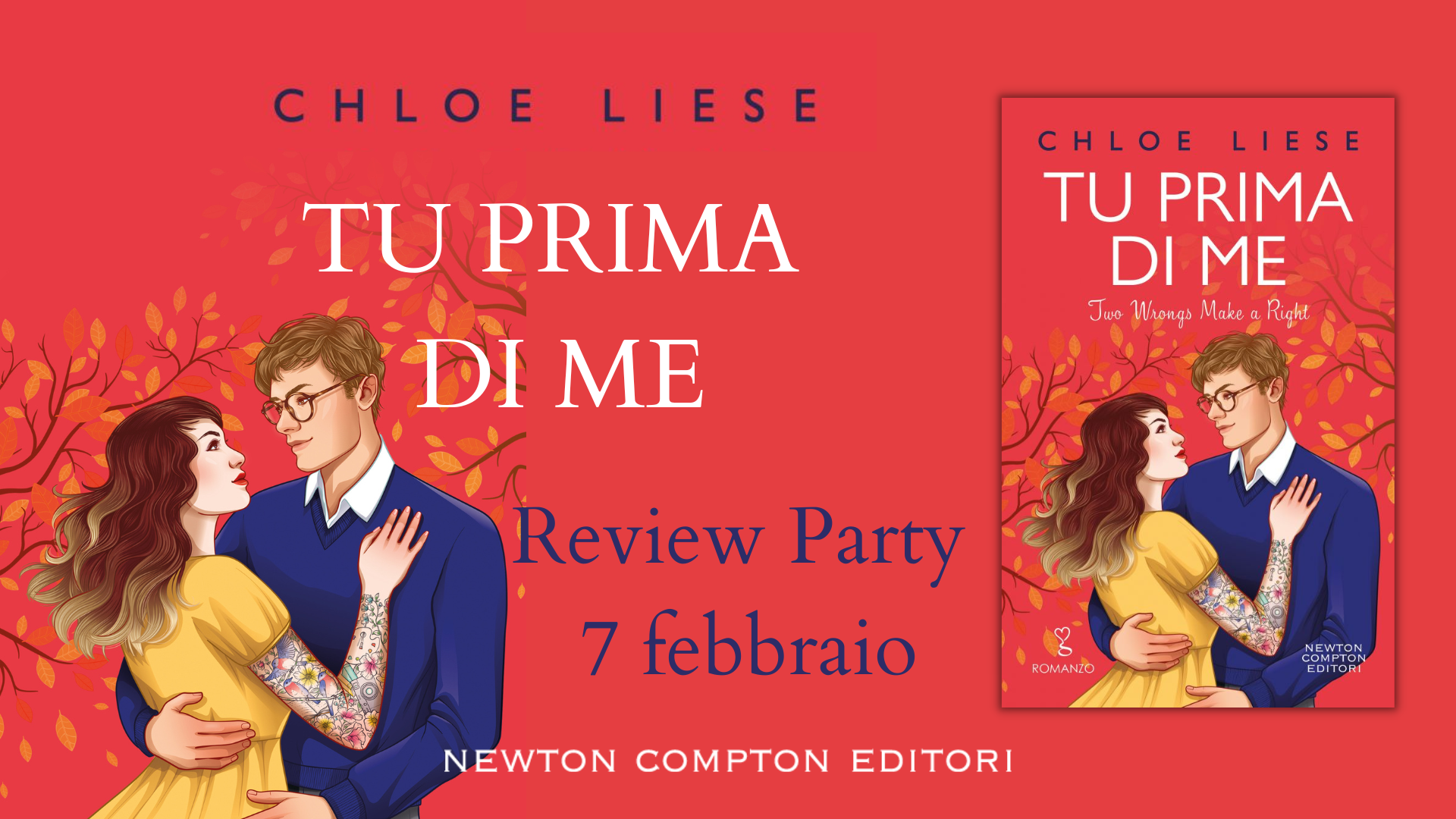 Review Tour “Tu prima di me. Two Wrongs Make a Right” di Chloe Liese