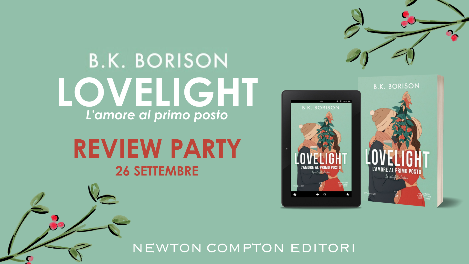 Review Tour “Lovelight. L’amore al primo posto” di B.K. Borison