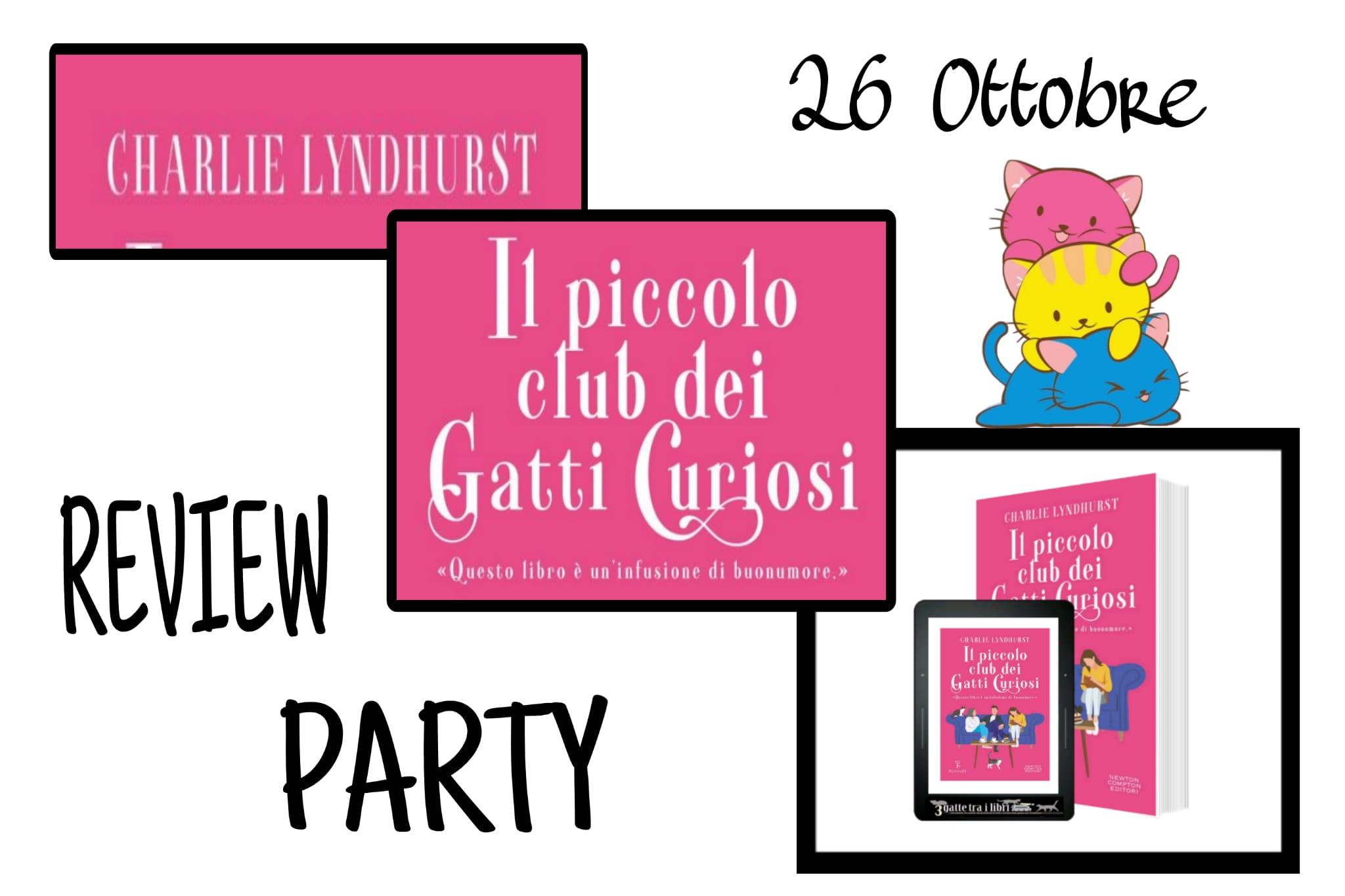 Review Tour “Il piccolo club dei gatti curiosi” di Charlie Lyndhurst