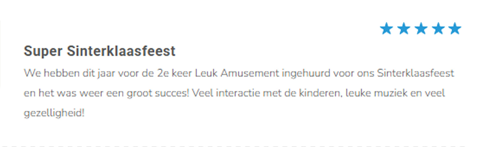 Review over de Sinterklaasshow