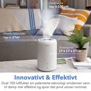 Levoit dual luftfukter effektivitet