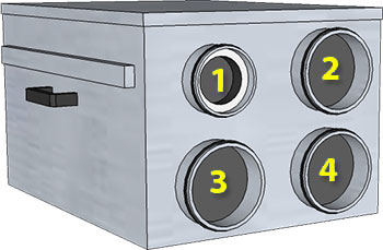 Acetec EvoDry PD med fyra stosar Acetec EvoDry PD med fyra stosar