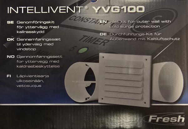 Fresh Intellivent 2.0 Fläkt-&-Väggenomföringskit YVG100 - Bild 2