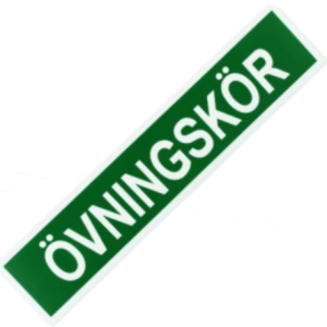 Övningskörskylt