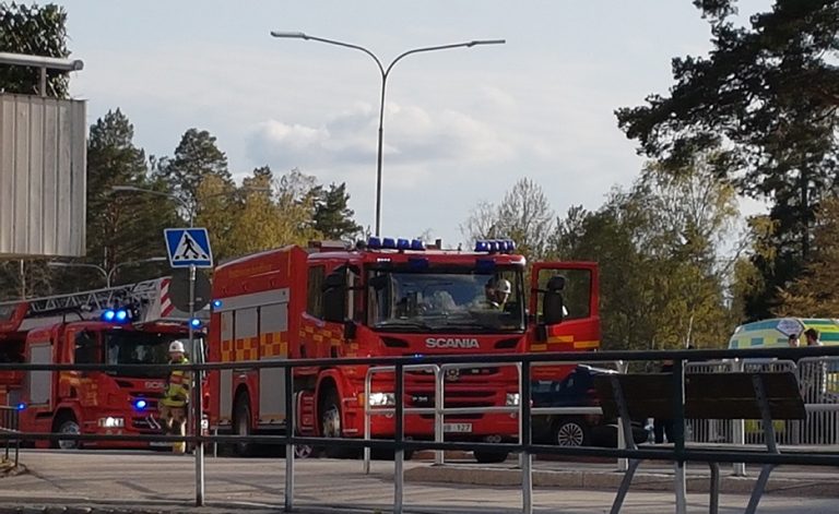 Trafikolycka på Källängsvägen