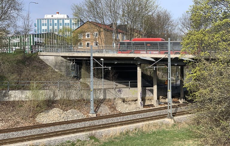 Nu renoveras viadukten i Baggeby