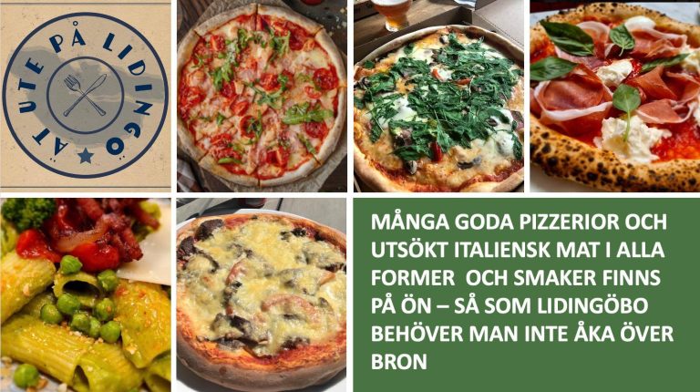 ÄT UTE PÅ LIDINGÖ: Pizza och italiensk mat