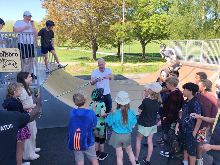 Den nya skateparken i Högsätra invigd