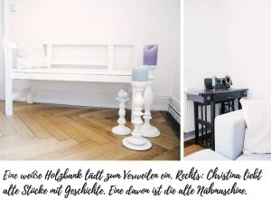 Lieblings-Blog-Wiesbaden-Homestory-Esszimmer-Bank-alte-Nähmaschine