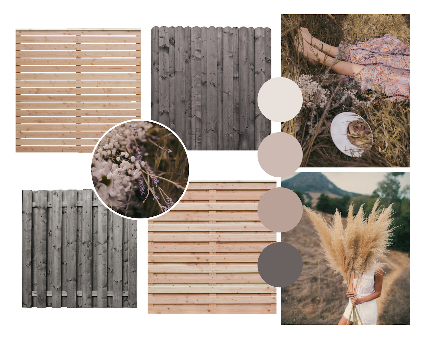 Moodboard Sichtschutzzaun Holz Inspiration Lieblings Blog