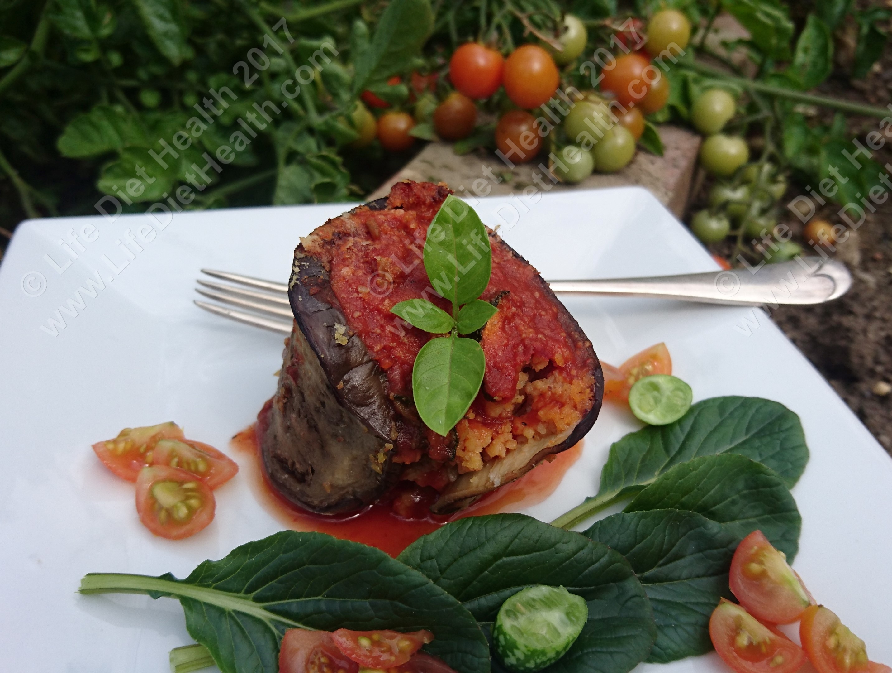 Aubergine Rolls