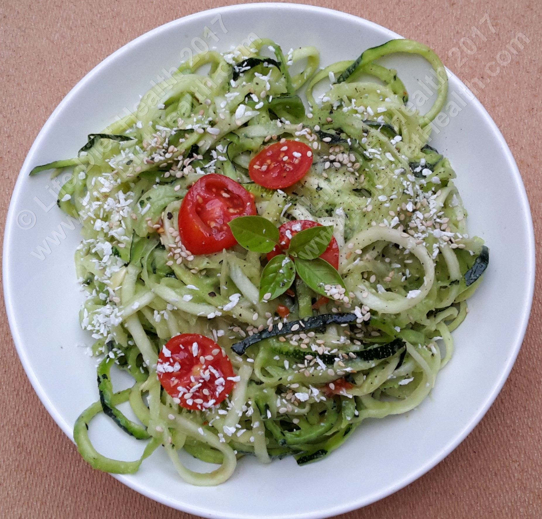 Pesto courgetti (2)