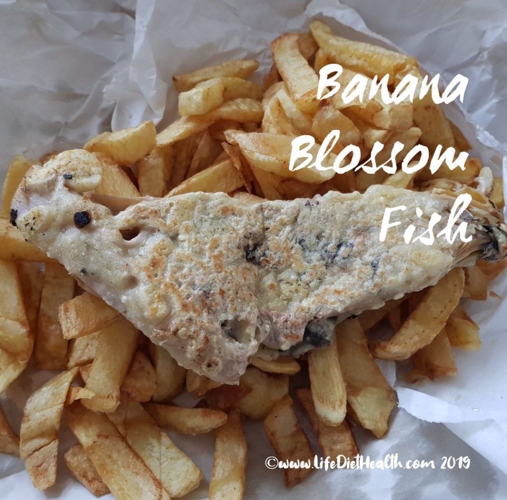 Banan blossom fish and chips