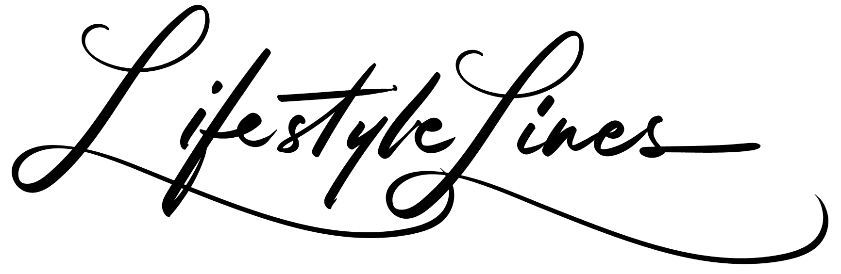 Logo of the words 'Lifestyle Lines' written in elegant, cursive black font, reflecting themes of personal development and boundaries.