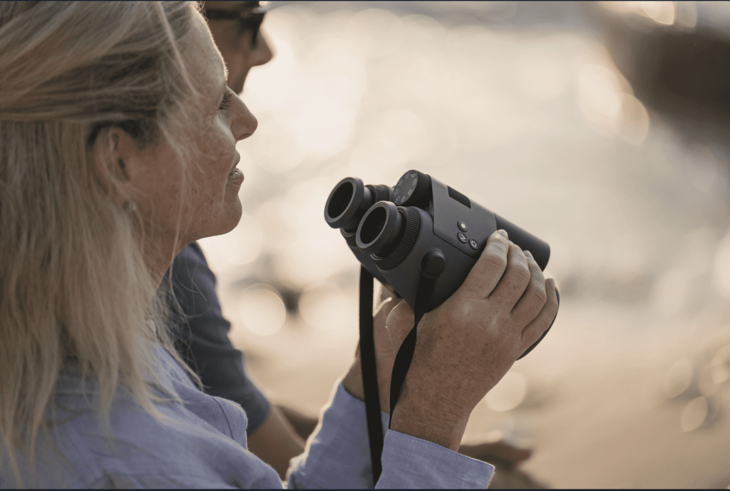 woman looking out with AX Visio 