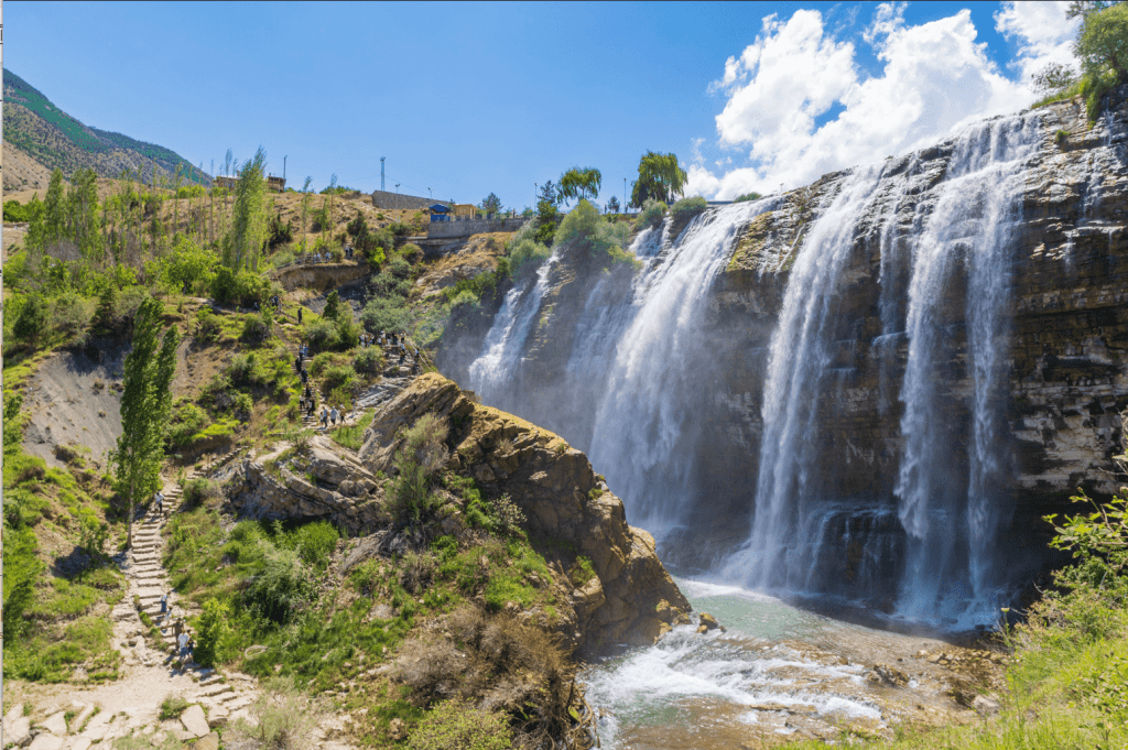 mountains and waterfalls of Erzurum