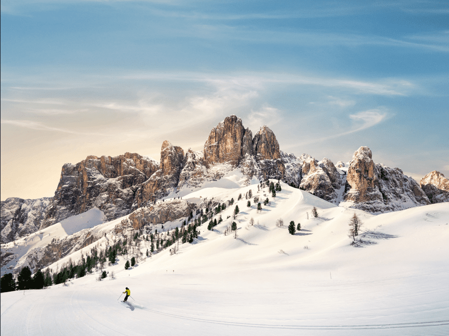 Met deze gigantische skilift zoef je van Antwerpen naar de Italiaanse Dolomieten