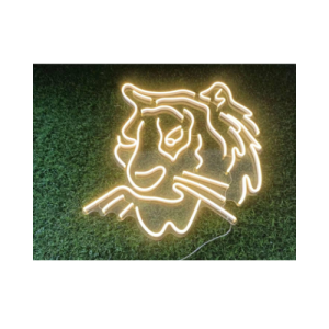 LED NEON SKILT LION WARMHVID