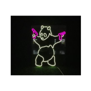 LED NEON SKILT PANDA GUN