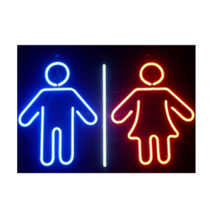 LED NEON SKILT WC
