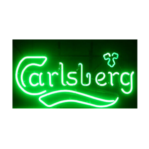 LED NEON SKILT CARLSBERG GRØN