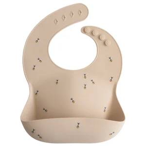 Bavoir en Silicone Bees - Mushie
