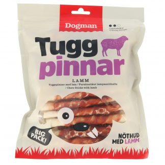 DOGMAN Tuggpinnar med lamm S 25-pack