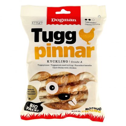 DGM310299-DOGMAN Tuggpinnar kyckling 30-pack 12cm S