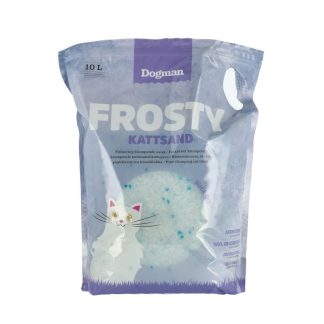 Dogman Frosty Kattsand 10L - silica gel kattströ, för ca 3 mån.