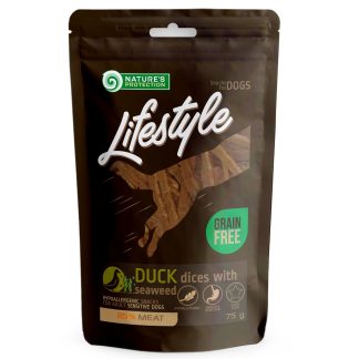 NATURES PROTECTION Lifestyle Snack Soft Duck Dices with Seaweed 75 g