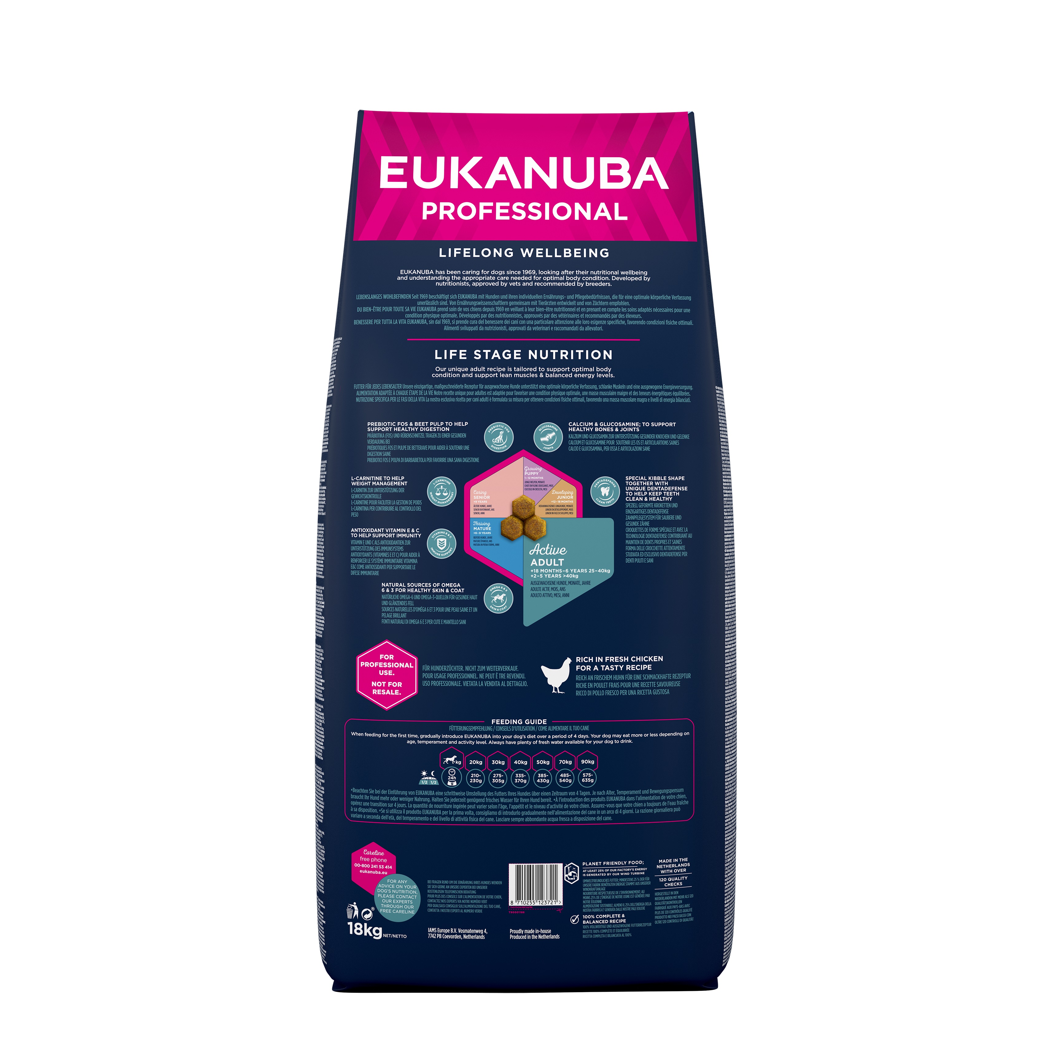 Eukanuba professional puppy on sale large breed 18kg