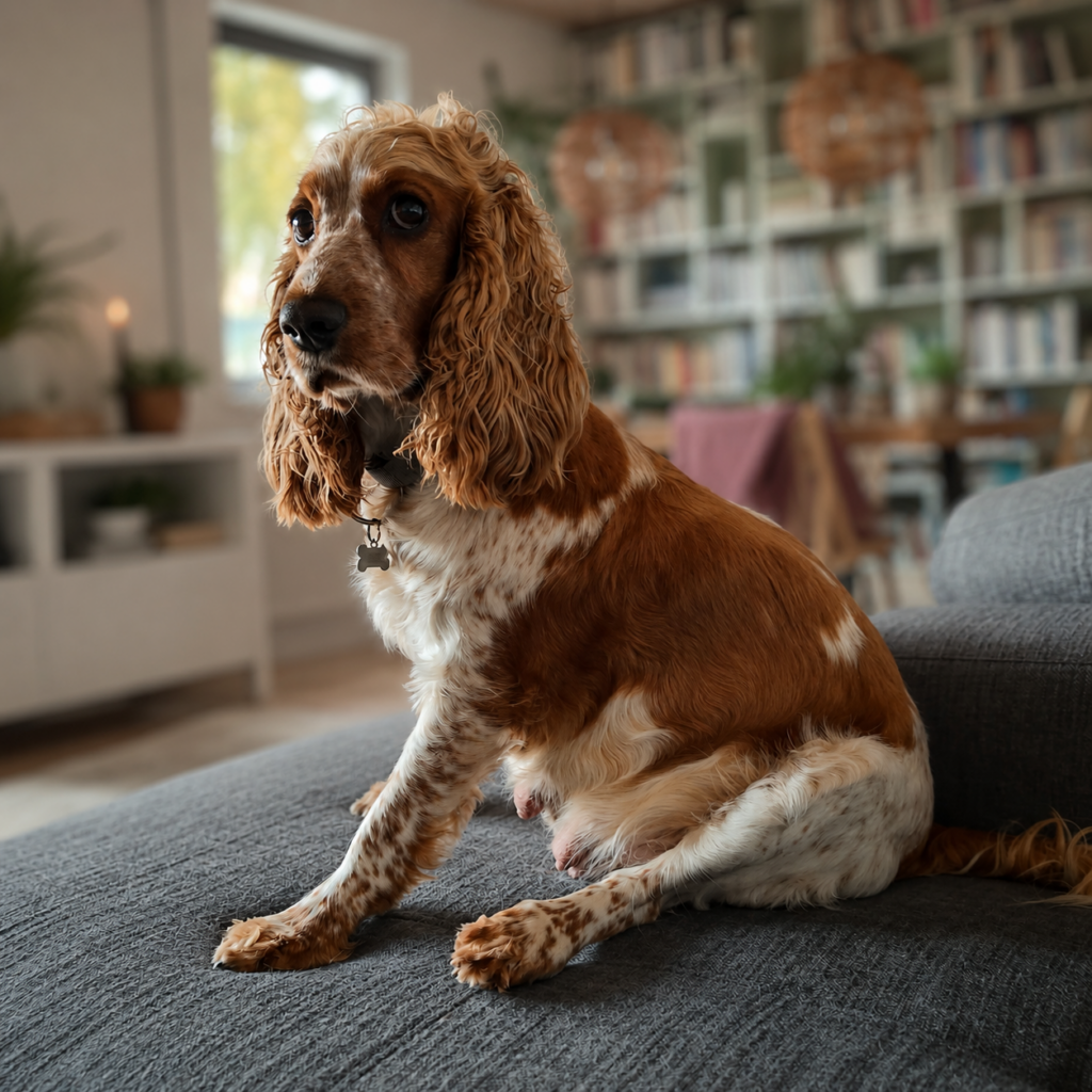 Højgravid cockerspaniel fra Lille-Elmehøj. Følg med på Insta eller lille-elmehoj.dk for at se om der er en hvalp til jer.