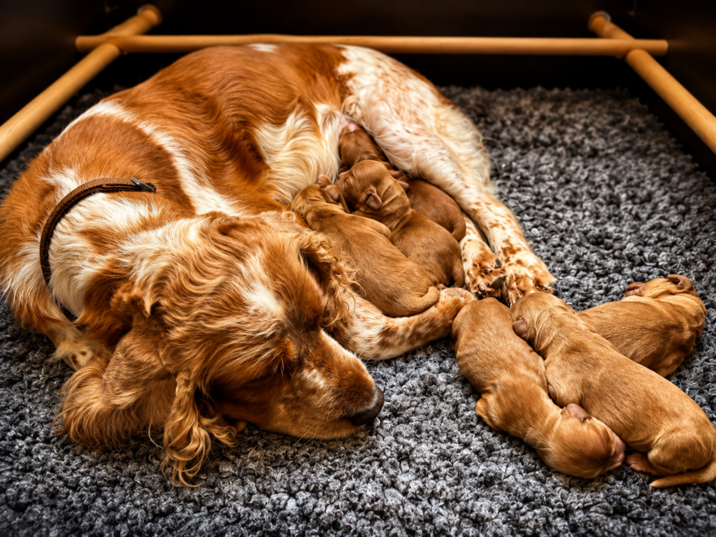 Engelsk cockerspaniel hvalpe fra Lille-Elmehøj ved Odense