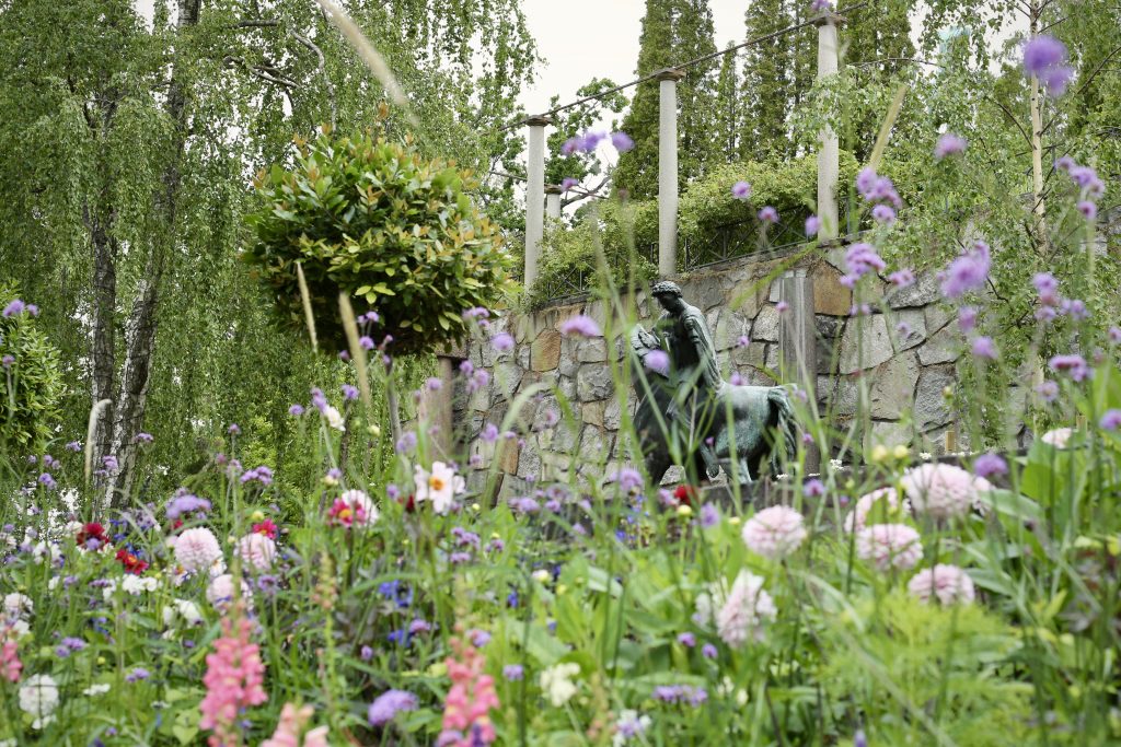 The Lower Terrace with St. Martin at Millesgården sculpture park, Lidingö, Sweden. Photo by Mihaela Limberea. www.limberea.com