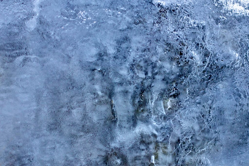 Close up of ice. Photo by Mihaela Limberea.