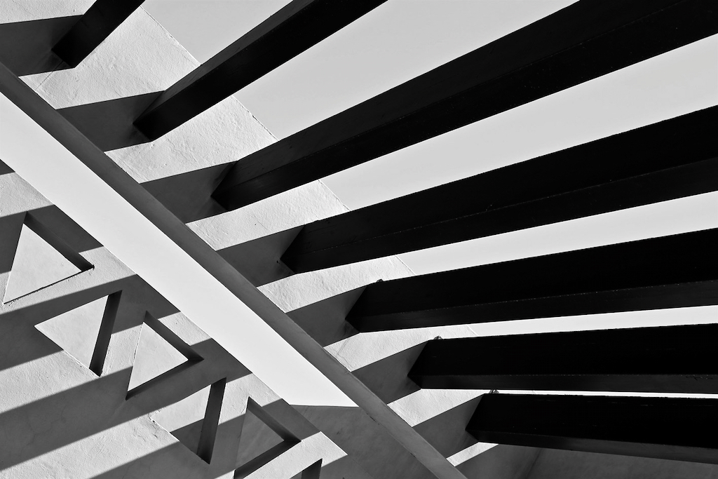 Lines. Black and white abstract photo by Mihaela Limberea.