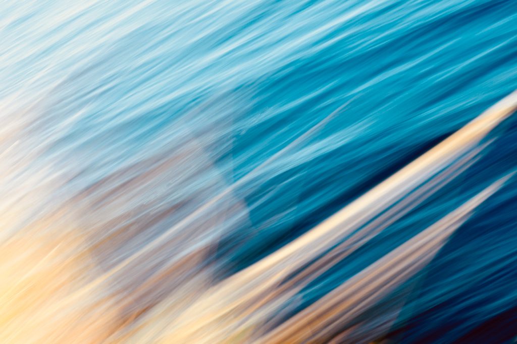 An abstract photo of the sea