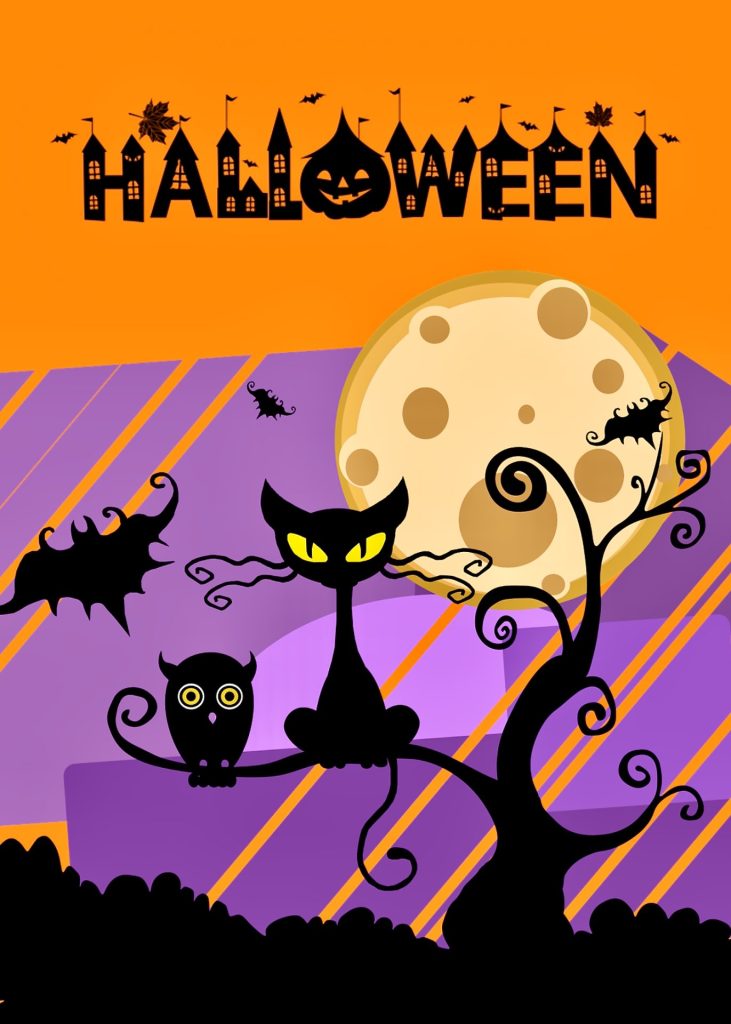 Halloween greeting card