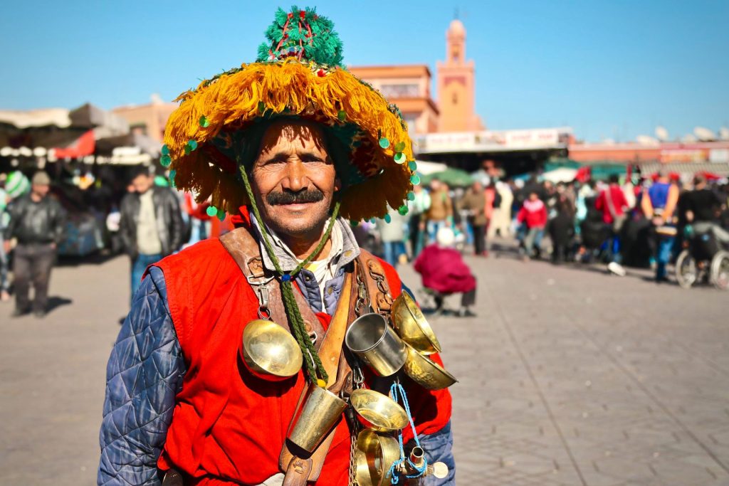 Water seller in Marrakesh, Morocco