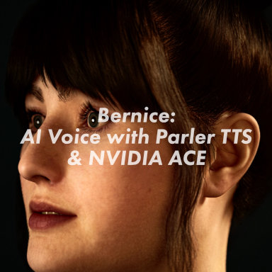 Side profile of Bernice, a MetaHuman character created with Unreal Engine and powered by AI voice from Parler TTS and NVIDIA ACE technology feature Image.