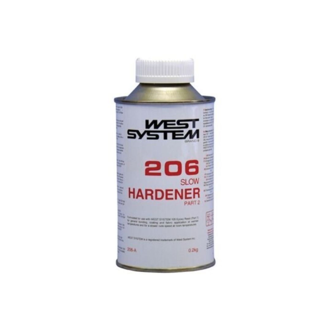 West System Epoxy A Pack 206 Slow Hardener 0.2kg Tin Part 2 Boat Marine