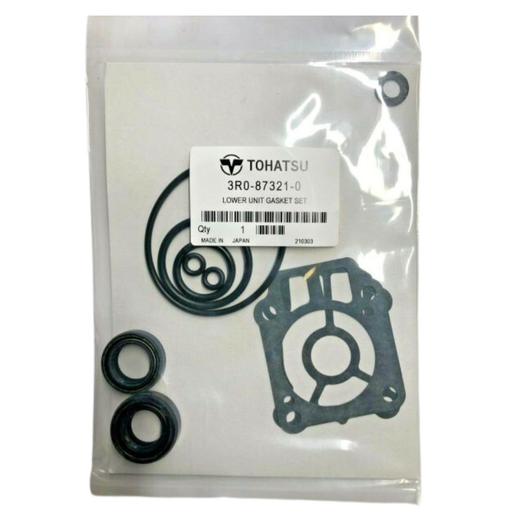 Tohatsu Outboard 25HP, 30HP Four Stroke Gearbox Gasket Seal Kit. P/N: 3R0-87321-0