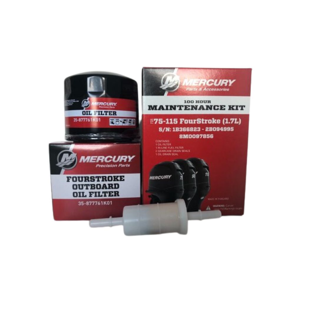 Mercury Mariner 100HR (1.7L) Service Maintenance Kit 75HP 80HP 90HP 100HP 115HP P/N 8M0097856