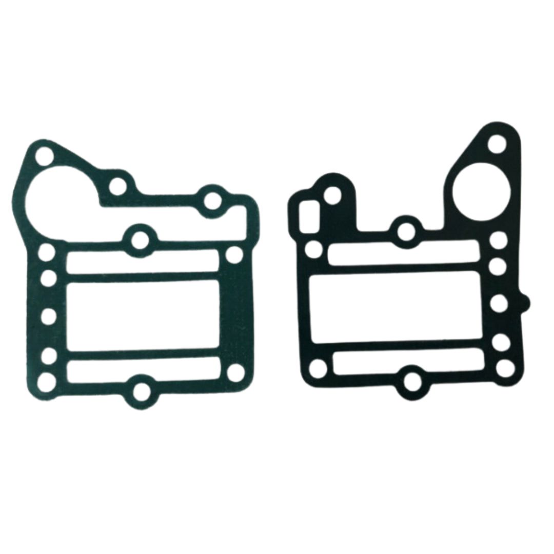 Yamaha 4HP Exhaust Water Jacket Gasket Set 2 Stroke 4AC. P/N: 6E0-41114-A1 & 6E0-41112-A1