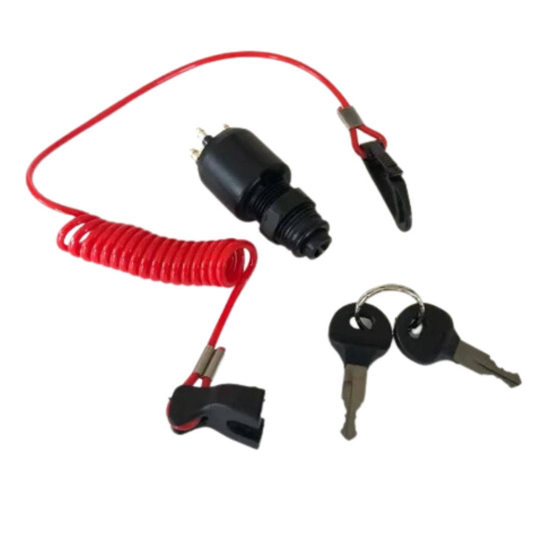 For OMC BRP Johnson Evinrude Ignition Switch With Lanyard – 1996 & Up, 175974, 5005801
