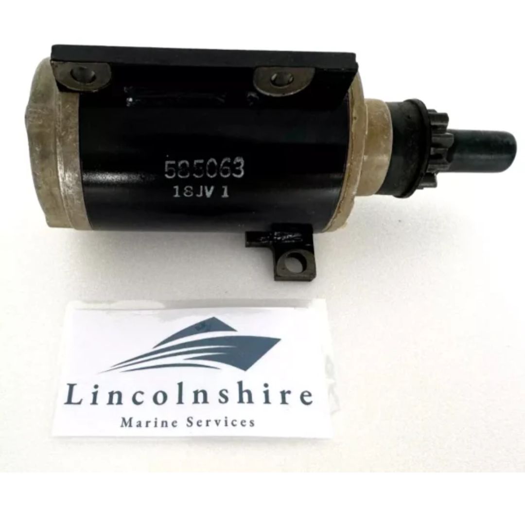 Evinrude Johnson OMC Genuine Outboard Starter Motor Two Cylinder Two Stroke. P/N:  585063