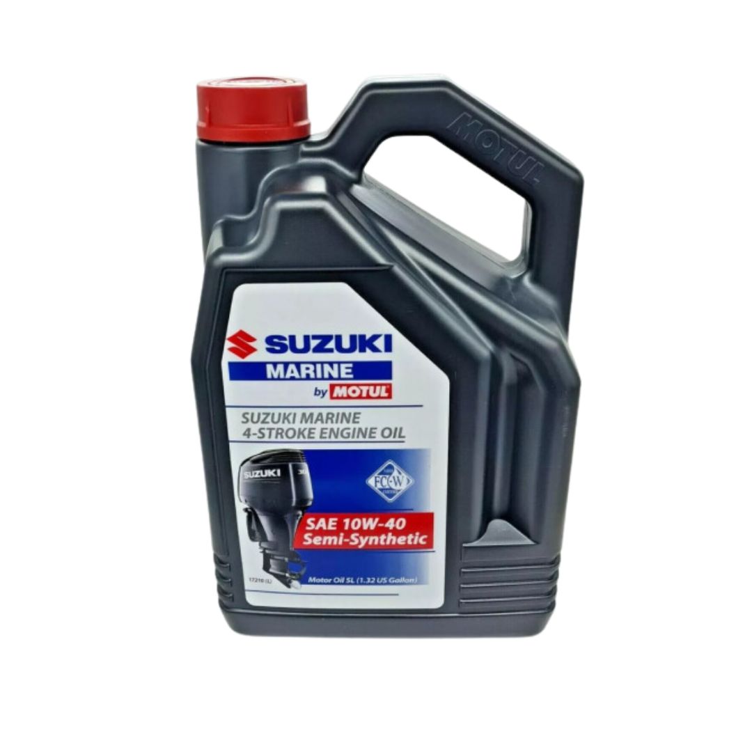 Suzuki 4 Stroke 4T Mineral Engine Outboard Oil 10W40 5 Litre.